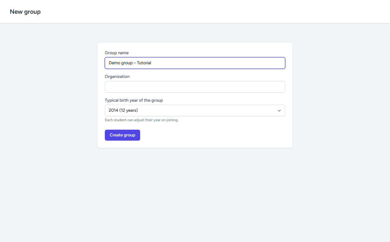 Fill in the name